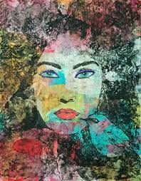 A new serie of gelli prints collage