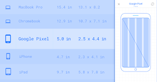 Device Metrics Material Design