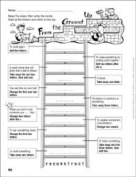 From The Ground Up Word Ladder Grades 4 6 Printable