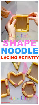 Here are some of our favorite shoes games for preschoolers. Diy Shape Threading Fine Motor Activity For Kids Active Littles