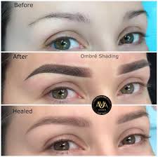 Ombre Brows Can Be Very Natural Too After Healed Depending On What Color You Use Highly Recommended Microblading Eyebrows Ombre Eyebrows Mircoblading Eyebrows