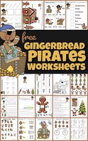 These polar express worksheets make practicing math and literacy fun for preschool, kindergarten, 1st grade, and 2nd grade kids. Free Gingerbread Pirates Christmas Worksheets