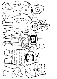 Yo Gabba Gabba Printable Coloring Pages Free Online Coloring Online Coloring Pages Yo Gabba Gabba