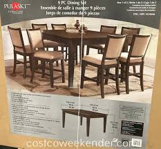 | pulaski bedroom home furniture. Pulaski Furniture 9pc Counter Height Dining Set Costco Weekender