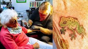 Read about british new year celebrations and traditions. 103 Year Old Granny Gets Tattoo Goes On Motorcycle Ride To Celebrate End Of Covid 19 Quarantine Abc7 New York