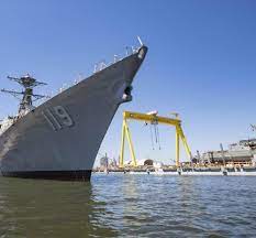 It's here, the ddg 125 ship launch. Ingalls Launches Guided Missile Destroyer Ddg 51