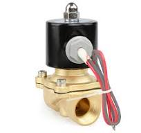 Válvula Solenoide De Latón De 3/4" Y 12V DC - Para Agua, Aire, Gas, Diésel  - Cerrada Normalmente, Con Sello De Viton