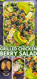 Blackened Chicken Avocado Berry Salad (Paleo, Whole30, Aip) - Unbound  Wellness