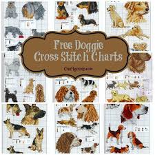 Free Dog Cross Stitch Charts Puppy Terrier Bull Shepard