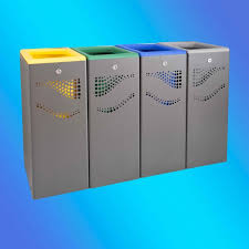Make a note of which. Four Units Recycling Bin Could Be Mixed Freely Yellow Green Blue Grey Example