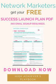 Network Marketing Success Launch Plan Free Download Network Marketing Success Network Marketing Launch Plan
