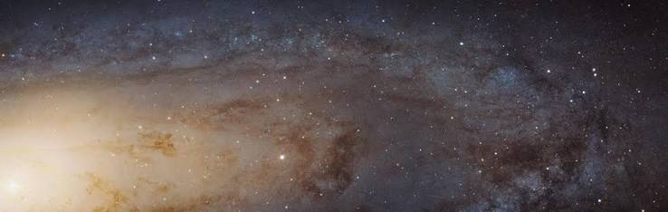 Andromeda: Hubble mosaic of the spiral galaxy.