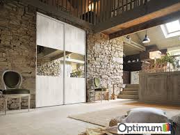 Portes De Placard Optimum Meleze Blanchi Et Miroir Argent Porte Placard Placard En Bois Placard