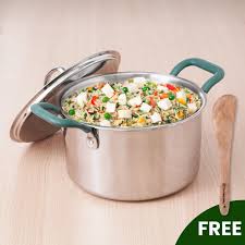 Stainless Steel Casserole/Biryani Pot ...