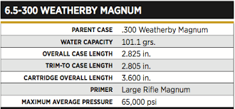 the 6 5 300 weatherby magnum