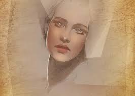 Digital Girl Greeting Card