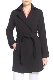 Tahari T Tahari Crepe Trench Coat Petite Nordstrom Rack