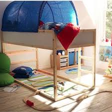 Amazon Com New Ikea Kura Children S Reversible Bed Dark Blue White Pine Wood Train Area Under The Bed Ikea Kids Room Ikea Bed Kids Room Design