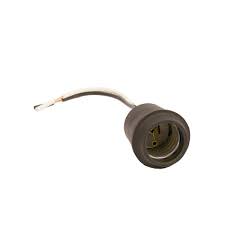 Leviton Rubber Weatherproof Outdoor Light Socket For Medium Base Incandescent Bulbs 124 D The Home Depot