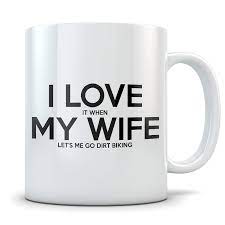 We have curated all types of mugs including ones with funny slogans and mugs with unique shapes for all moods. Husband Dirt Biking Gift Idea Funny Coffee Mug For Married Or Engaged Men Motocross Gag Gift For Him From Wife Bride Step Mugs Aliexpress