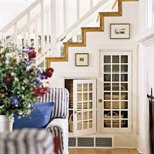 Staircase with stair runner img src : 20 Clever Basement Storage Ideas Hative