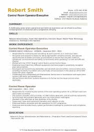 control room operator resume samples