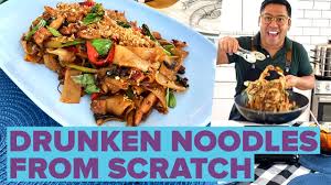 How To Make Thai Drunken Noodles At Home Tasty Youtube