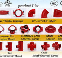 FM/UL/CE Ductile Iron Grooved Fittings for Fire Protection ...