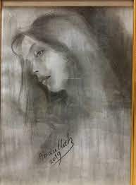 رسم بالفحم فيس interesting faces art poster