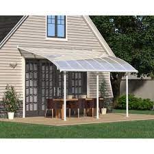 Feria 20 Ft W X 10 Ft D Plastic Standard Patio Awning Pergola Patio Outdoor Pergola Pergola Designs