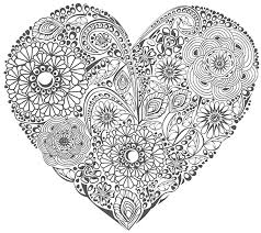 Mandala malvorlageben mit symbolen fur kinder und erwachsene. Ausmalen Als Anti Stress Valentinstag Herz Mit Blumen 1