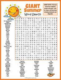 Find links to dozens of free fun holiday word search puzzles for christmas, thanksgiving, halloween, easter, valentine's day, and earth day. No Prep End Of The Year Activity Giant Summer Word Search Puzzle Worksheet