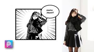 Cara Edit Foto Seperti Komik Anime Jepang Dg Picsart Picsart Tutorial Pengeditan Foto Komik Jepang