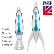 Mathmos lava lamps now in stock at atom retro. Mathmos Telstar Lavalampe Rakete Klar Blau Lavalampe24 Com