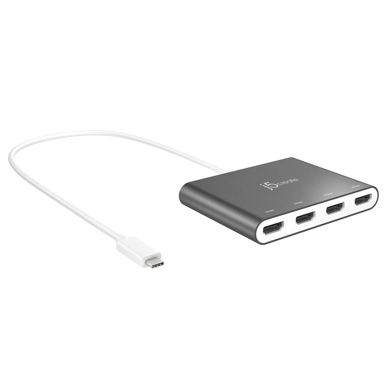 j5create USB-C to 4-Port HDMI Multi-Monitor Adapter jca366