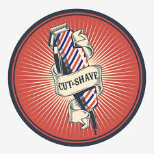 Kalau teman2 minta file font, cdr dll. Vector Vintage Badge Sticker Sign For Barber Shop With Hair Clipper Barbershop Old Barber Png And Vector With Transparent Background For Free Download
