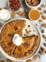 Vegan Pumpkin Peanut Butter Pie With Cookie Crust Recipe With Images Peanut Butter Pie Dessert Recipes Fall Dessert Recipes