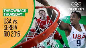 Basketball at the 2016 summer olympics was the nineteenth appearance of the sport of basketball as an official olympic medal event. Usa Vs Serbia Basketball Rio 2016 Condensed Game Throwback Thursday Youtube