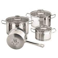 Limited time sale easy return. Cs Solingen Herten Stainless Steel Casserole Set 7pcs Pot Set Alzashop Com