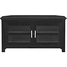 Black brooklane 55'' tv stand. Walker Edison Corner Tv Cabinet For Most Tvs Up To 48 Black Bb44ccrbl Best Buy
