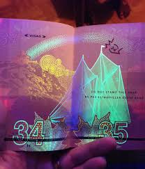Canada S New Passport Reveals Hidden Images Under Uv Light Canadian Passport New Passport Light Art