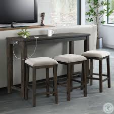 Torjin Brown And Gray Long Counter Height Dining Table In 2020 Bar Table Sets Picket House Furnishings Pub Table Sets