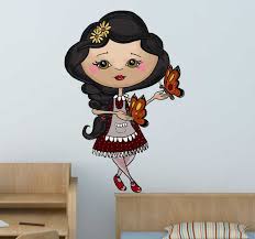 Credevo che tua moglie (arrivare) oggi. Sticker Bambini Farfalle E Bimba Tenstickers