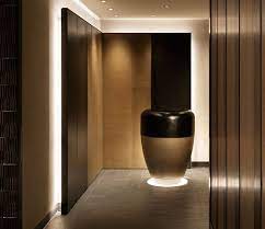 会席ひのきざか foyer decor hotels design hidden lighting