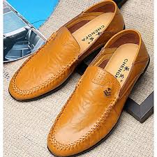 Mens Light Soles Nappa Leather Cowhide Spring Fall