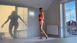 RED LEOTARD SWIMWEAR – Stefania Deriabina