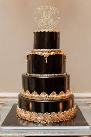 Jen Rutherford Photography Palermo Bakery Black And Gold Metallic Wedding Cake Big Wedding Cakes Black Wedding Cakes Gold Wedding Cake