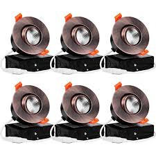 Torchstar Gimbal Dimmable 3 Led Recessed Lighting Kit Wayfair