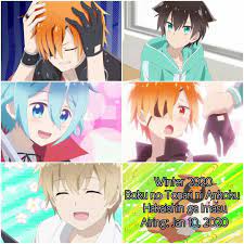 Winter 2020 Watching List List Schoollifeending Watching Wint Slice Of Life Anime Anime Slice Of Life