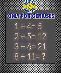 1 4 1 5 2 5 2 12 3 6 3 21 8 11 8 96 Desafios De Matematica Raciocinio Logico Matematica
